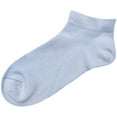 thumbnail image 4 of SERISIMPLE Women Bamboo Ankle Socks Thin Soft Low-Cut Lightweight Breathable Sock 5 Pairs (Blue2, Large), 4 of 6
