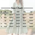 thumbnail image 3 of Women's Linen Elegant V-Neck Midi Dress High Waist A-Line Pleated Swing Dress 3/4 Puff Sleeve Solid Cotton Texture Flattering Gown For Wedding Guest Cocktail, 3 of 7