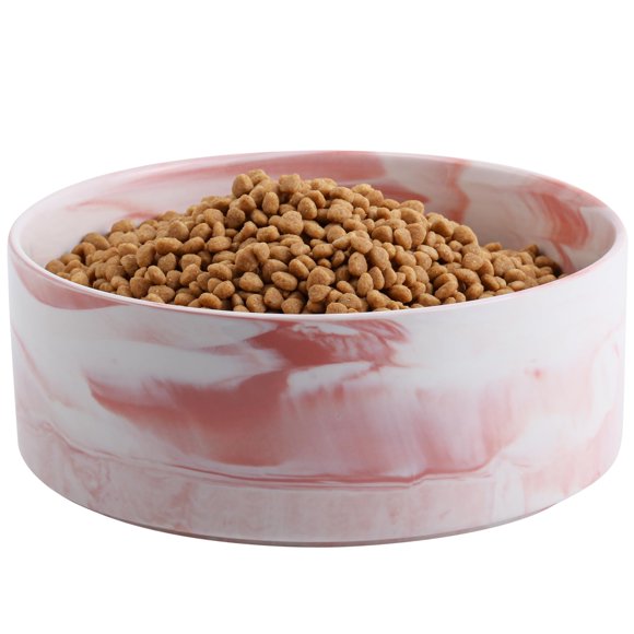 Addogyy Cuenco Para Perros De Cerámica Para Razas Medianas Y Grandes, Pesado, Alimentador De Agua Para Perros, Plato De 8 Pulgadas, Antideslizante, Moderno, Lindo, Extra Grande, Porcelana, Cuenco Para