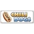 thumbnail image 2 of Chili Dogs Bannière Pancarte Support de Chariot à Hot-Dogs Pancartes, 2 of 4