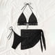 thumbnail image 5 of Conjunto de Bikini de Cintura Alta para Mujeres Bandaje sin Espalda Sólido Traje de Baño de Dos Piezas, Conjunto de Bikini de Corte Alto para Mujeres con Almohadillas Extraíbles, 5 of 8