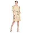 thumbnail image 1 of Vestido de lino escote cuadrado Roman Fashion /Juvenil 1045 (Moka) cafe G, 1 of 5