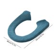 thumbnail image 4 of Outoloxit Universal Fit Stretchable Toilet Seat Cover - Soft Warm Fabric with Snap Closure, Washable Reusable Pad for Round and Elongated Seats, Easy Installation, 6 Colors, 4 of 8