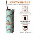 thumbnail image 6 of 20oz Boxer Dog Pitbull Terriers Dog and Pizza Skinny Tumblers Stainless Steel Tumbler with Lid and Straw,Vacuum Insulated Double Wall Travel Tumbler Cups with Cleaning Brush for Coffee,Tea, 6 of 6