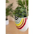 thumbnail image 3 of HANGING CERAMIC RAINBOW PLANTER, 3 of 7