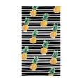 thumbnail image 2 of LACKUST Black Striped Pineapple Beach Towel - Absorbent Quick-Dry for Summer, Large, 2 of 6