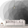 thumbnail image 2 of IDEA4WALL 4pcs Abstract Geometric Peel and Stick Wallpaper Removable Wall Murals Large Wall Stickers for Home Decoration, 66"x24", 2 of 5