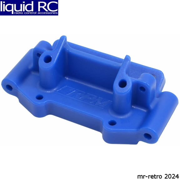 RPM R/C Products 73755 Front Bulkhead Blue 1:10 TRA 2WD
