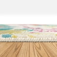 thumbnail image 5 of Unique Loom Azalea Collection Area Rug - Indica (9' x 12' Rectangle Ivory/Teal), 5 of 7