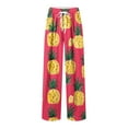 thumbnail image 3 of YLSDY Pineapple Print Lounge Pants for Men Elastic Waist Pockets Comfortable Relax Casual Pants for Dailywear and Vacation Red XXXL, 3 of 5