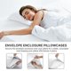 thumbnail image 2 of Juego de fundas de almohada CGK Unlimited tamaño queen, gris oscuro, x2, 2 of 7