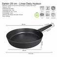 thumbnail image 2 of Sarten HUDSON 28cm Aluminio Antiadherente Mango Soft Touch, 2 of 4