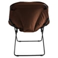 thumbnail image 5 of Beran7 Limited Foldable Portable Hexagon Metal Frame Folding Corduroy Soft Dish Chairs for Dorm Rooms, Bed Rooms, Gaming, and Living Room, Brown (Pack of 2), 5 of 5