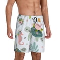 thumbnail image 2 of Wukai Turtle and Sea Life Men’s Short Pajama Pants With Pockets Soft Sleep Pj Shorts for Men-Medium, 2 of 6
