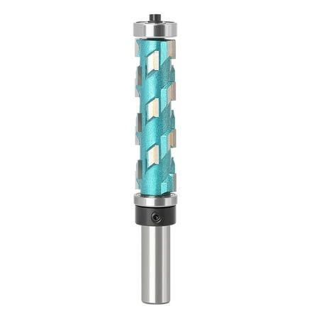 

Woodworking Double Bearing Spiral Trimming Knife End Mill Bit Face Wood Milling Cutter Carbide Router Bit 12x68mm