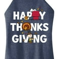 thumbnail image 3 of Peanuts - Happy Thanksgiving Icons - Juniors High Neck Tank Top, 3 of 6