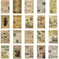 thumbnail image 5 of 35 Pieces Vintage Stickers for Scrapbooking,Vintage Newspaper Stickers for Journaling, Self Adhesive Decorative Sticker for DIY Arts, Cute Portable Sticker Book, 5 of 7