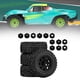 thumbnail image 5 of 4 ruedas y neumáticos para camión RC 1/10, piezas de coche RC, durabilidad, resistentes, repuestos profesionales, accesorios de repuesto para Negro, 5 of 8