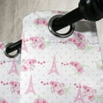thumbnail image 3 of Ambesonne Eiffel Grommet Curtain, Springtime Polka Dots, 50" x 96", Pale Pink Green White, 3 of 6