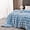 Blue, variant on H&D 540GSM Faux Rabbit Fur Blanket, Thick Double-Sided Plush Throw