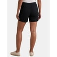 thumbnail image 3 of Time and Tru Women's and Women’s Plus Convertible Cargo Shorts, 6” Inseam, Sizes 0-22, 3 of 5
