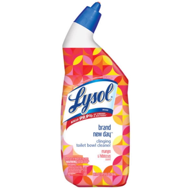 Lysol Toilet Bowl Cleaner, Brand New Day, Mango & Hibiscus, 24 Oz (Pack