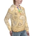 thumbnail image 2 of KLL World Map for Womens Pullover Hoodie with Pocket Hooded Long Sleeve Shirts Sweatshirt for Women-XX-Large, 2 of 7