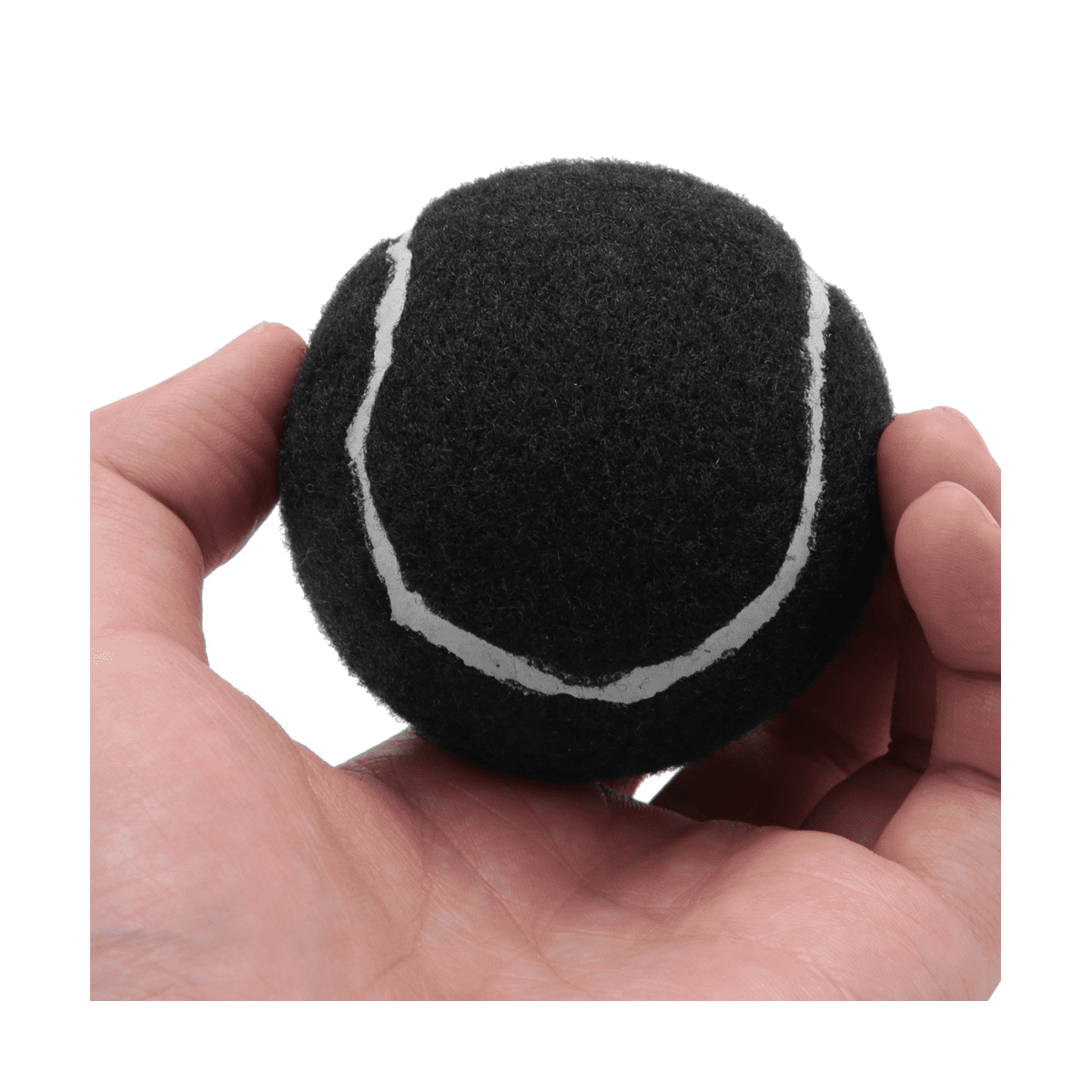 24Pcs Pack Tennis Balls Wear- Elastic Training Balls 66mm Ladies Beginners Practice Tennis ,Black