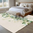 thumbnail image 4 of Rectangle Area Rugs 8 x 10 Ft, Green Eucalyptus Leaves Non-Slip Residential Carpet, Vintage Art Farmhouse Rustic Indoor Crawling Mats Runner Rugs for Living Room/Dining Room/Bedroom, 4 of 8