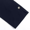 thumbnail image 6 of Ulitacool Pants For Women High Waist Cropped Trousers Solid Color Button Front Ankle Length Slim Leg Slacks 2Xl Navy, 6 of 7