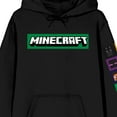 thumbnail image 2 of Minecraft Pixel Art and Logo Adult Black Graphic Adult Hoodie-6XL, 2 of 5