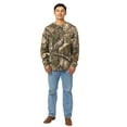 thumbnail image 4 of Realtree Men’s Long Sleeve  Hunting Cotton Shirt, APX Camo Pattern, Relaxed Fit, Size S-5X, 4 of 8