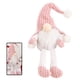 thumbnail image 1 of Bearachild Muñeco sin rostro de Navidad, adornos navideños para el hogar, adorno de Navidad tejido no tejido, decoración de tela, Navidad, Año Nuevo Kits de decoración para fiestas Rosado S Bearachild HA000955-06B, 1 of 1