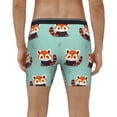 thumbnail image 2 of Men's Boxer Briefs, Fox Soft and Breathable Mens Underwear Boxer Briefs With Widen Waist, 2 of 5