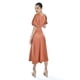 thumbnail image 3 of Vestido midi de manga abullonada Roman Fashion /Juvenil, 12515 (Chedron) cafe M, 3 of 5