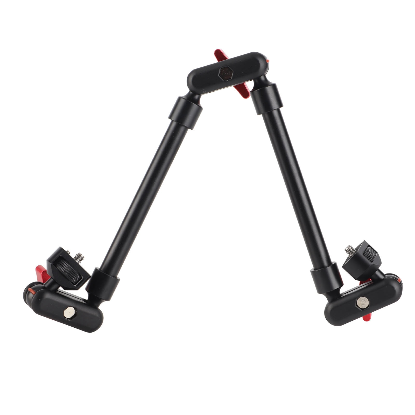 Double Ballhead Arm, Anti Oxidation 22 Inch Multi Angle Adjustable Aluminum Alloy Articulating Friction Arm Stable Locking  For Microphone