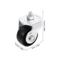 thumbnail image 2 of Raindrops 2Pcs Trailer Jack Swivel Wheel Steel Replacement for Lifting and Positioning, 2 of 6