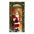thumbnail image 2 of FastXmas 35 X 71" Inch Christmas Door Cover Christmas Pendant Backdrop Santa Snowman Door Curtain Cloth Polyester Xmas Door Cover Christmas Door Decorations for House Wall Door Home Party Supplies, 2 of 6
