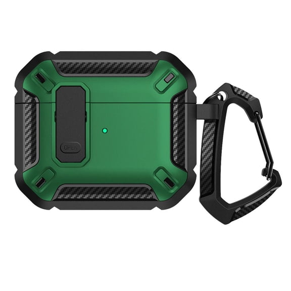 Full Body Protective Case With Hook For Airpods 4 TPU PC Material Shockproof Cover In Multiple Colors