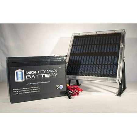 12V 10AH SLA Replacement Battery for Alarm System + 12V Solar