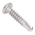 thumbnail image 4 of 100Pcs Self Drilling Screw Stainless Steel Round Head M4.2x19 Fastener Accessory Set Kit Hardware Screw Fastener Screw Round Head Screw Self Tapping Sheet Metal Screws Assortment, 4 of 8