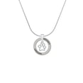 thumbnail image 2 of Delight Jewelry Silvertone Small Open Paw Hockey Ring Charm Necklace, 18", 2 of 4