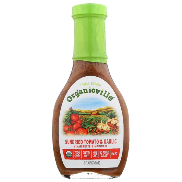 Organicville Sundried Tomato and Garlic Vinaigrette & Marinade, 8 fl