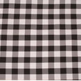 thumbnail image 2 of Checkered Panel Drape GINGHAM Buffalo POLYESTER PICNIC CHECKER Window Curtain", (Color:Black and White , Size: 59" W x 48" H), 2 of 3