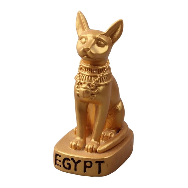 Estatuilla de gato egipcio antiguo de resina, modelo Animal, novedad, escultura de gato Bastet egipcio para cafetería, Bar, Festival, regalo de boda, Soledad Estatua de la Diosa Bastet