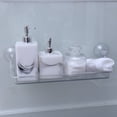 thumbnail image 2 of Suction Cup Storage Rack Toilet Bathroom Shelf DIY Multifunctional Plastic Toiletries Organizer Holder, 2 of 5