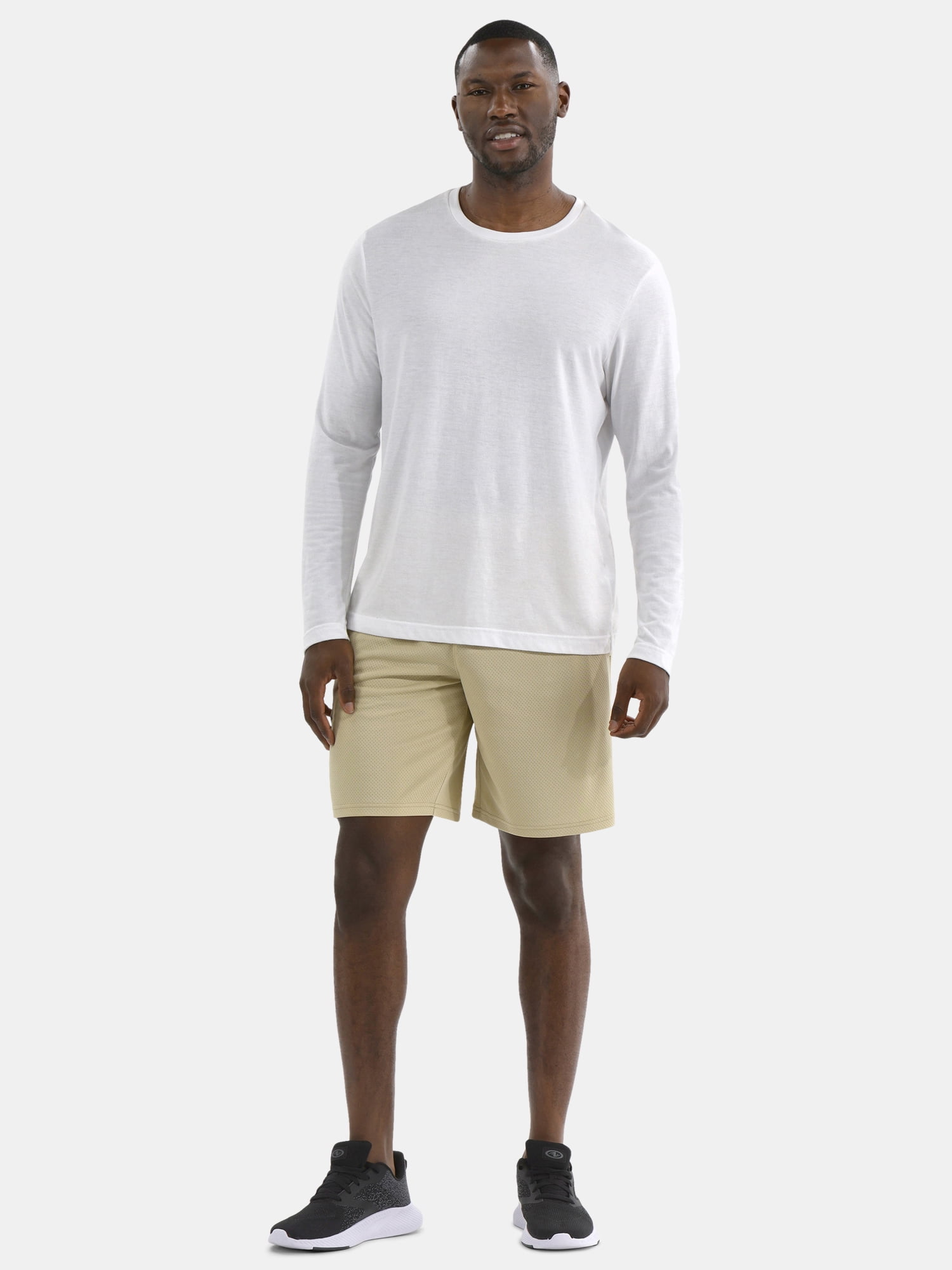 Athletic Works Men's and Big Men's Active Mesh Shorts, 9" Inseam, Sizes XS-5XL