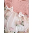 thumbnail image 6 of Bagilaanoe Newborn Baby Girl Fall Romper Dress Embroidery Long Sleeve A-line Princess Dresses + Headband 3M 6M 12M 18M 24M Infant Patchwork Tulle Skirt, 6 of 9