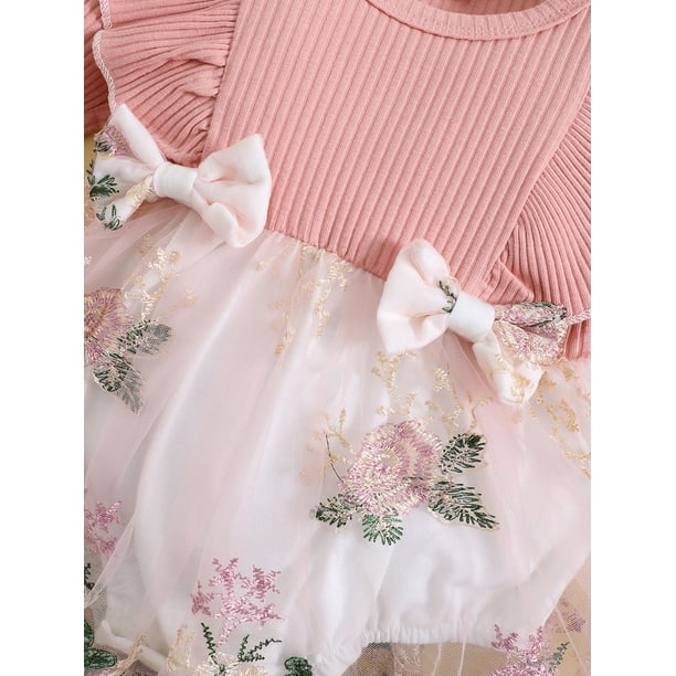 green emerald velvet dress Petit Ami White Baby Girls Smocked Day Gown main image 1