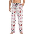 thumbnail image 4 of Christmas Cool Hohoho Red Pajama Pants Mens Lounge Pants Lightweight Men Pajama Bottoms with Drawstring and Pockets, 4 of 7